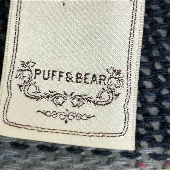 PULL &  Bear striped speckled knit open closure fringe cardigan - Picture 5 of 8